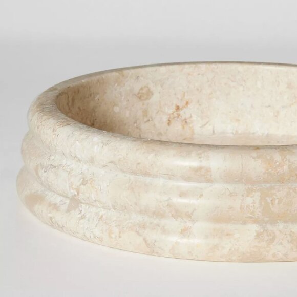 Threshold™ Studio McGee Beige Marble Tray with Matching Mini Bud Vases – Elegan - Picture 9 of 10